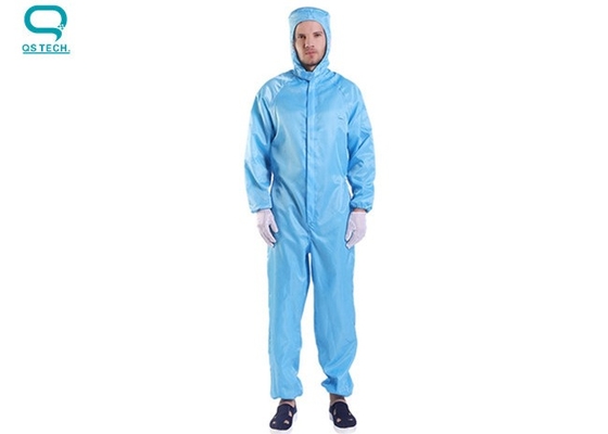 Grid Clean Room ESD Anti Static Coverall Hooded Onesies Clothing